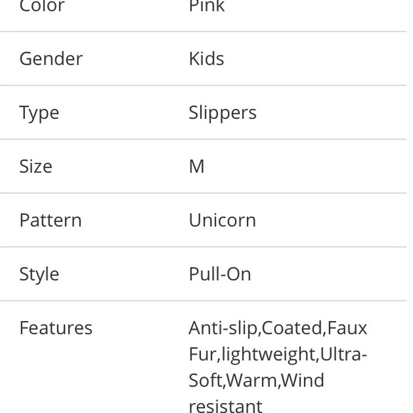 PINK Unicorn SLIPPERS Size M 2/3 - Picture 6 of 6